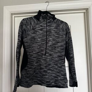 Columbia quarter zip black/grey size large